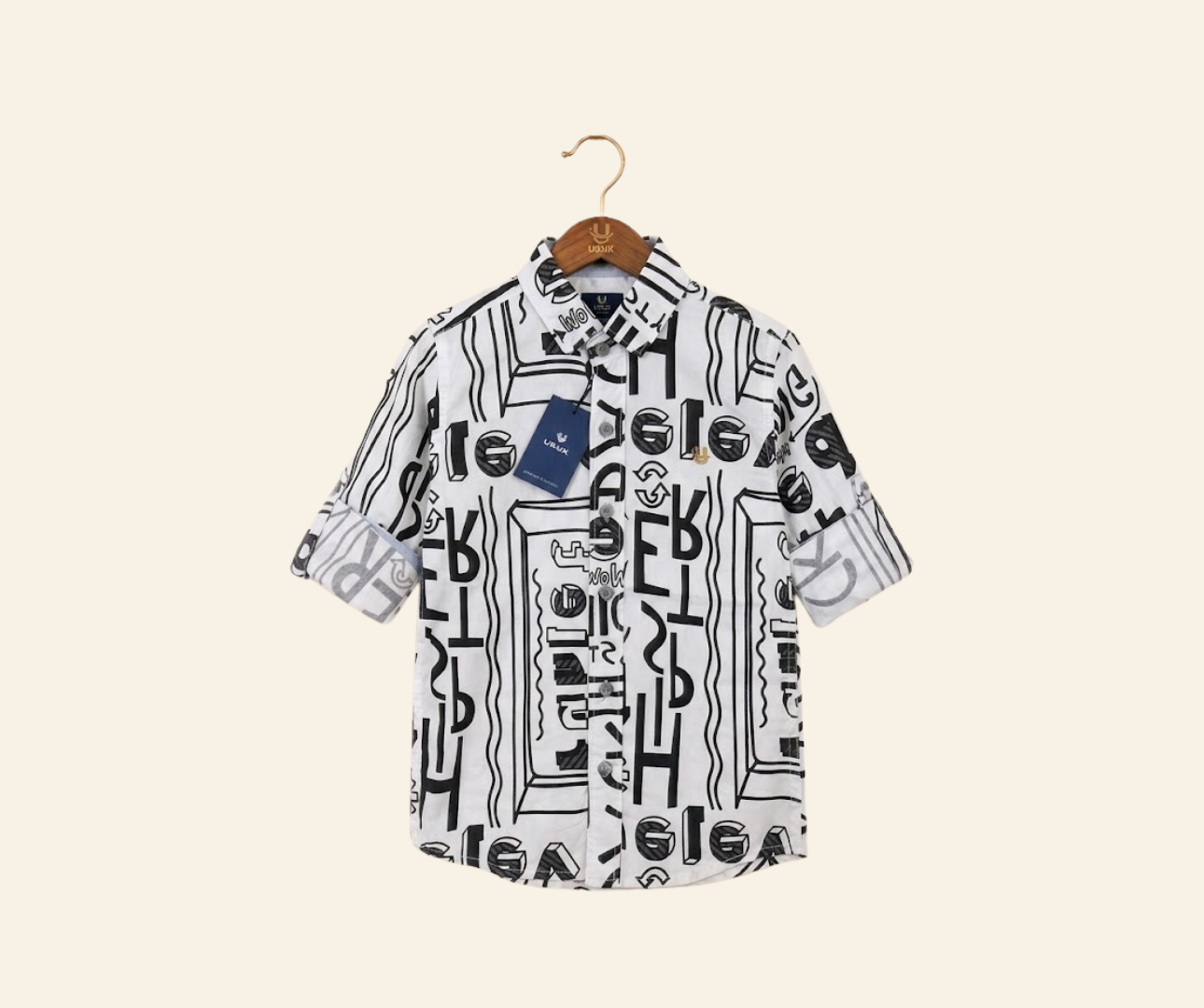 Cotton Abtract Printed Shirt